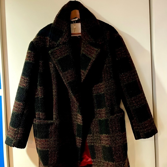 SØSKEN STUDIOS Glen Heavyweight Oversized Teddy Coat Size 2/ US Size M - Picture 2 of 14